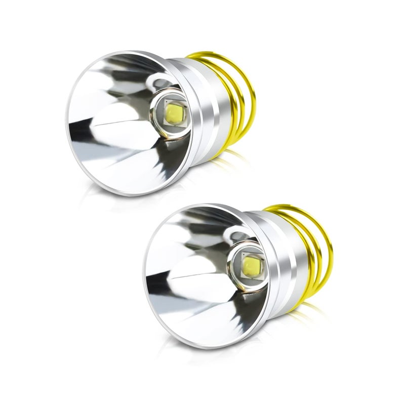 BESTSUN 2 Pack Ultra Bright Flashlight LED Bulb Single Mode 1200Lumens Drop-in P60 Design Module Flashlights Repair Replacement Bulbs for C2 G2 Z2 6P 9P G3 S3 D2 501B 502B - Image 1